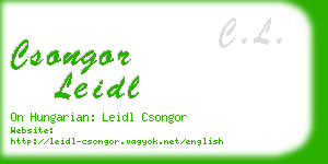 csongor leidl business card